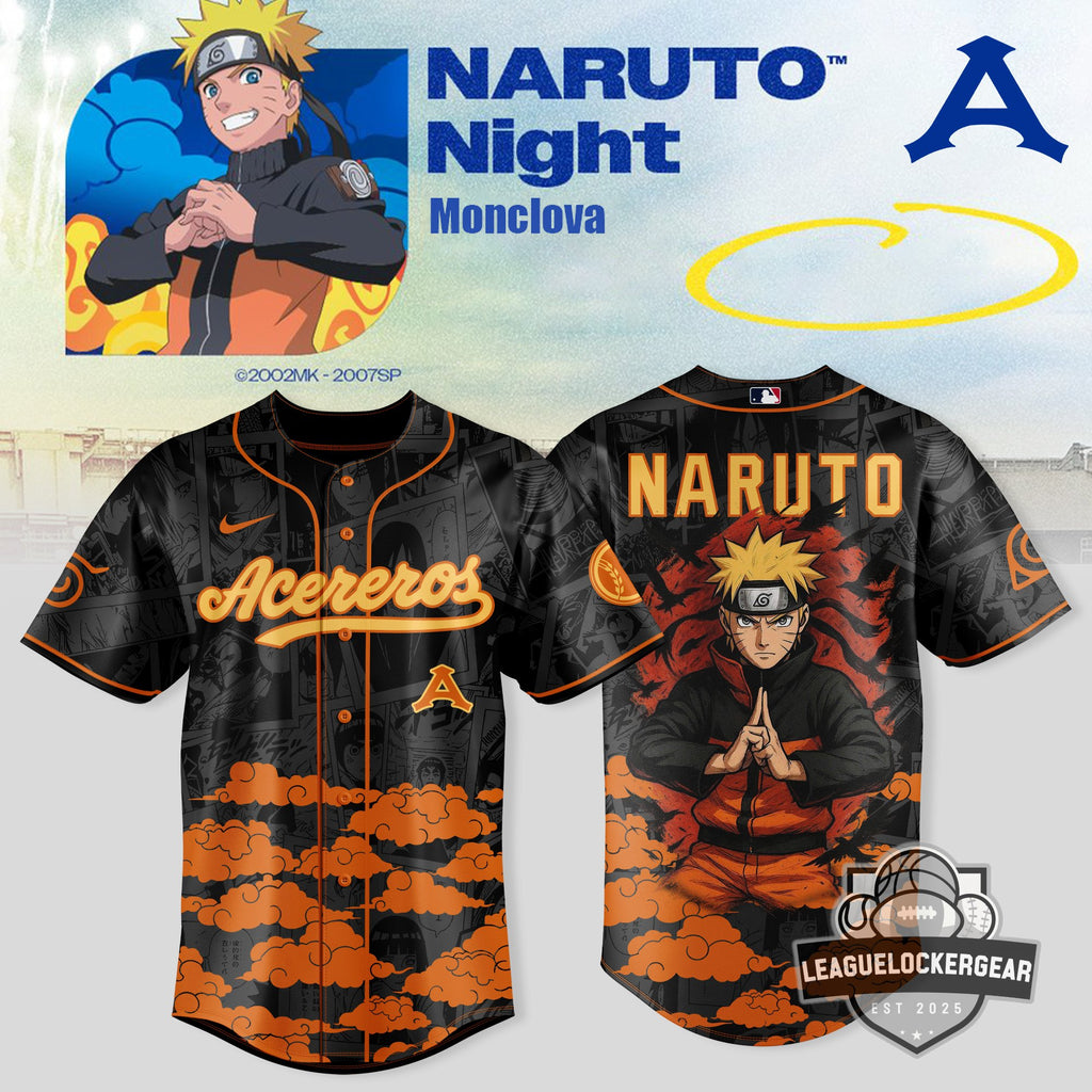 Acereros de Monclova Naruto Night Baseball Jersey - LeagueLockerGear