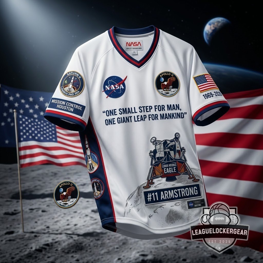 NASA Apollo 11 57th Moon Landing Jersey - LeagueLockerGear