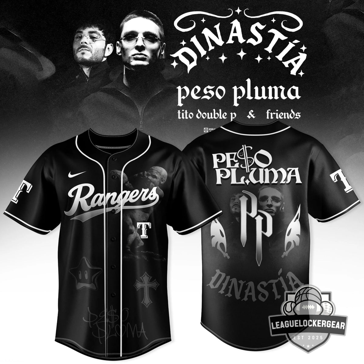 Peso Pluma DINASTÍA Tito Double P Baseball Jersey - LeagueLockerGear