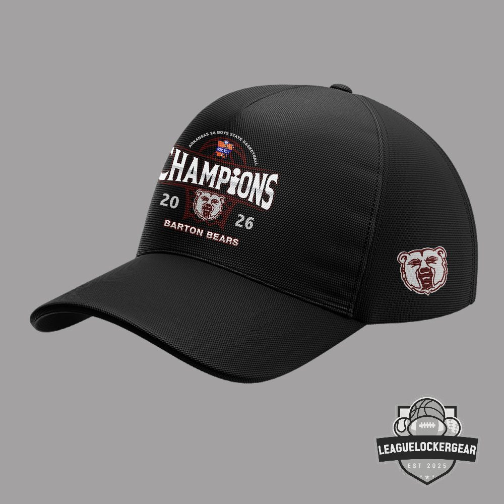 Barton Bears Arkansas 2A Boys Basketball State Champions 2026 T-Shirt - LeagueLockerGear