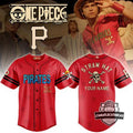 One Piece Straw Hat Pirates Custom Baseball Jersey - LeagueLockerGear