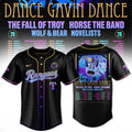 Dance Gavin Dance The Fall Of Troy Tour 2026 Baseball Jersey - LeagueLockerGear