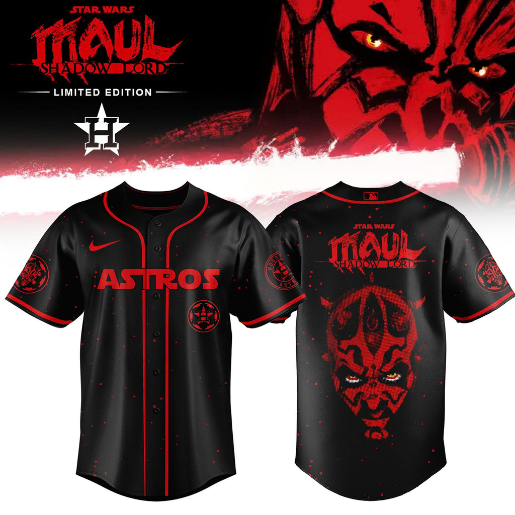 Houston Astros Star Wars Maul Shadow Lord Limited Edition Baseball Jersey - LeagueLockerGear