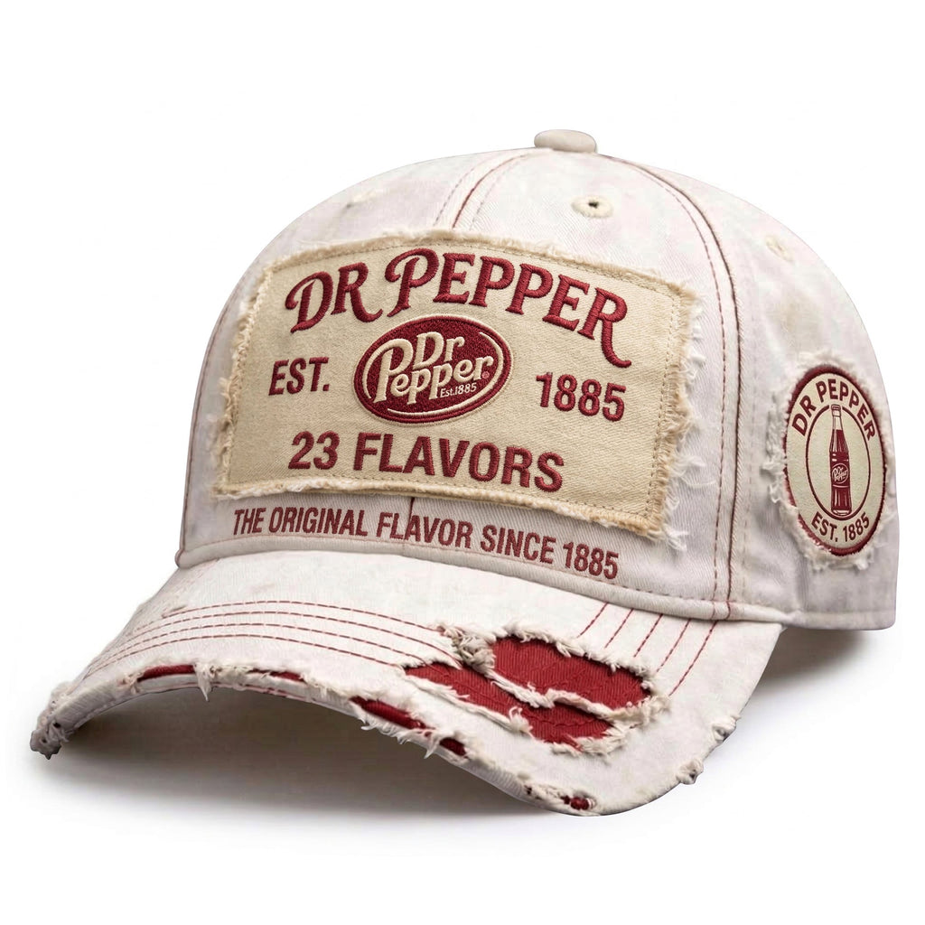 Dr Pepper Vintage Est 1885 23 Flavors Baseball Cap - LeagueLockerGear