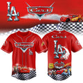 Los Angeles Dodgers Cars Lightning McQueen Baseball Jersey - LeagueLockerGear