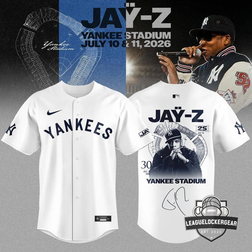 Jay-Z New York Yankees Yankee Stadium 2026 Signed Baseball Jersey - LeagueLockerGear