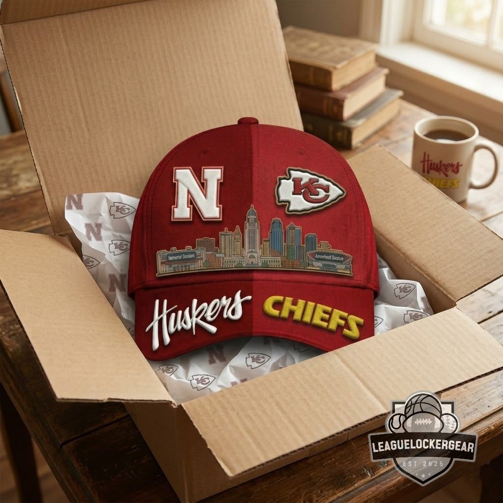 Nebraska Huskers x Kansas City Chiefs Baseball Cap - LeagueLockerGear