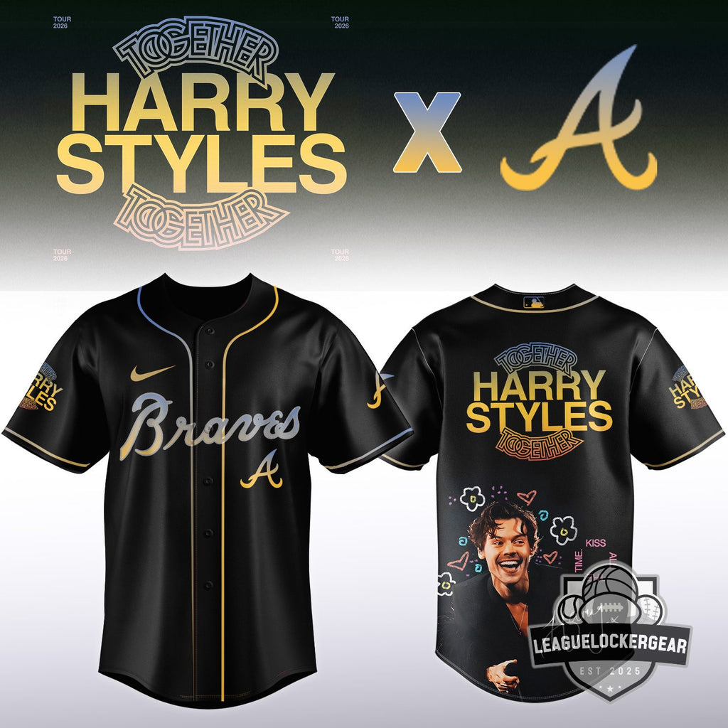 Harry Styles Atlanta Braves Together Tour 2026 Baseball Jersey - LeagueLockerGear