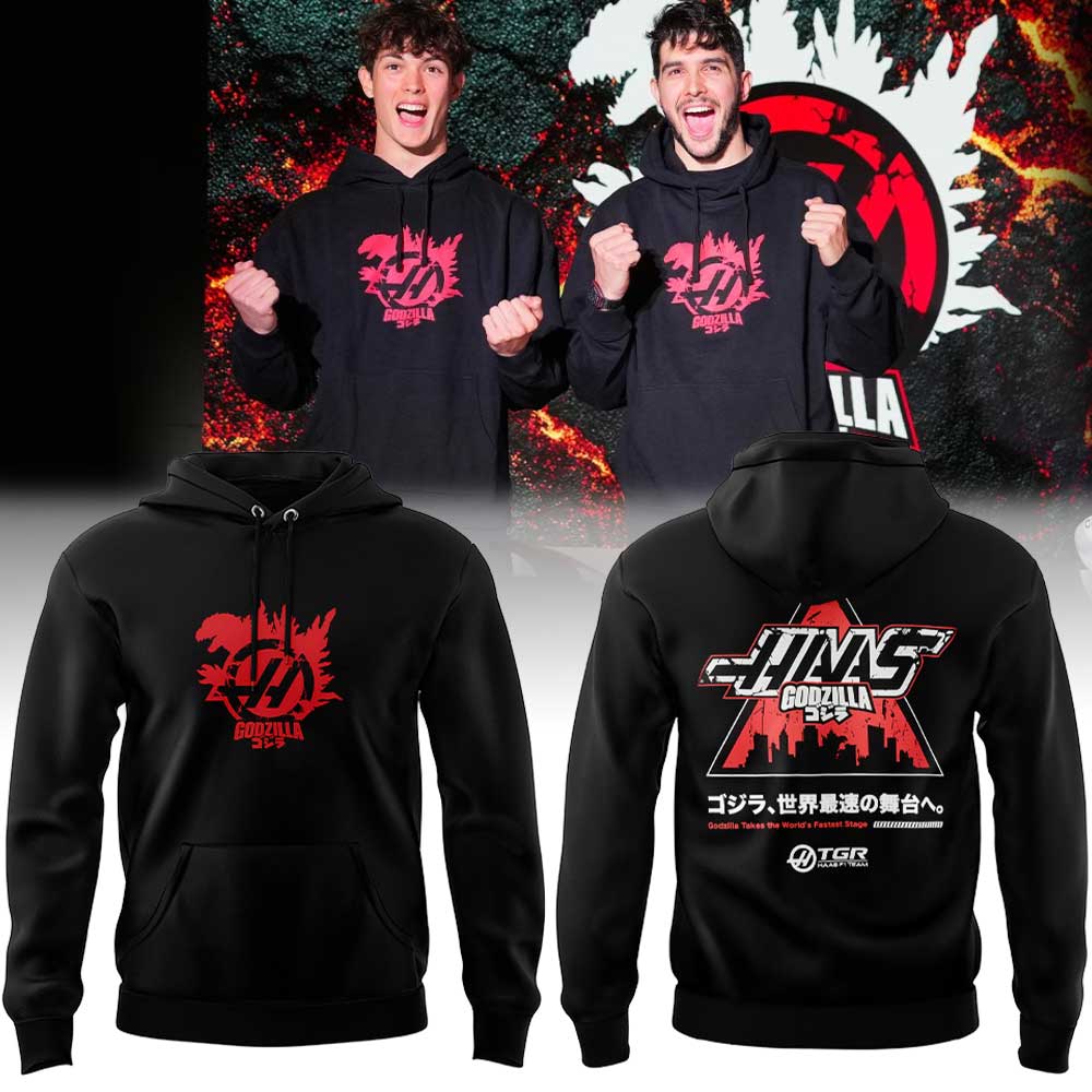 Godzilla X TGR Haas F1 Team King Of The Monsters 2026 Hoodie - LeagueLockerGear