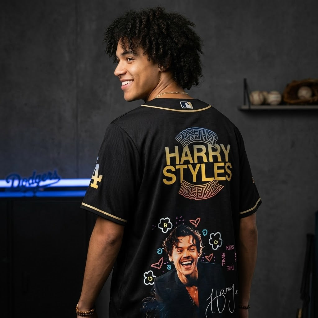 Harry Styles x LA Dodgers Together Tour 2026 Baseball Jersey - LeagueLockerGear