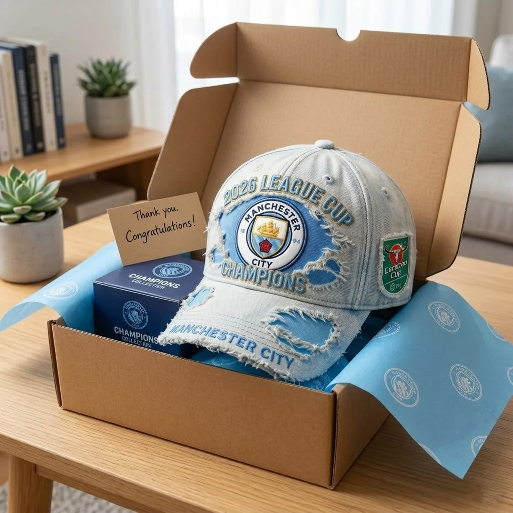 Manchester City 2026 League Cup Champions Cap - LeagueLockerGear