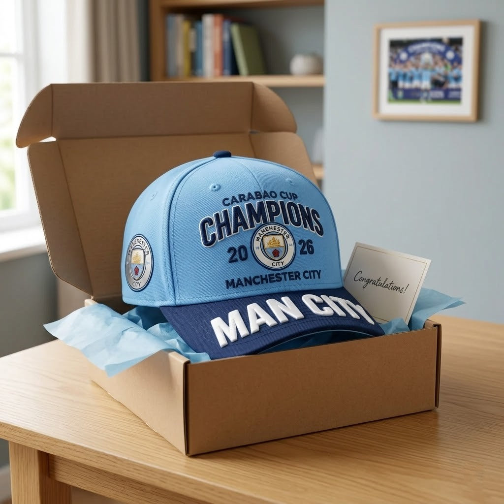 Manchester City Carabao Cup Champions 2026 Cap - LeagueLockerGear