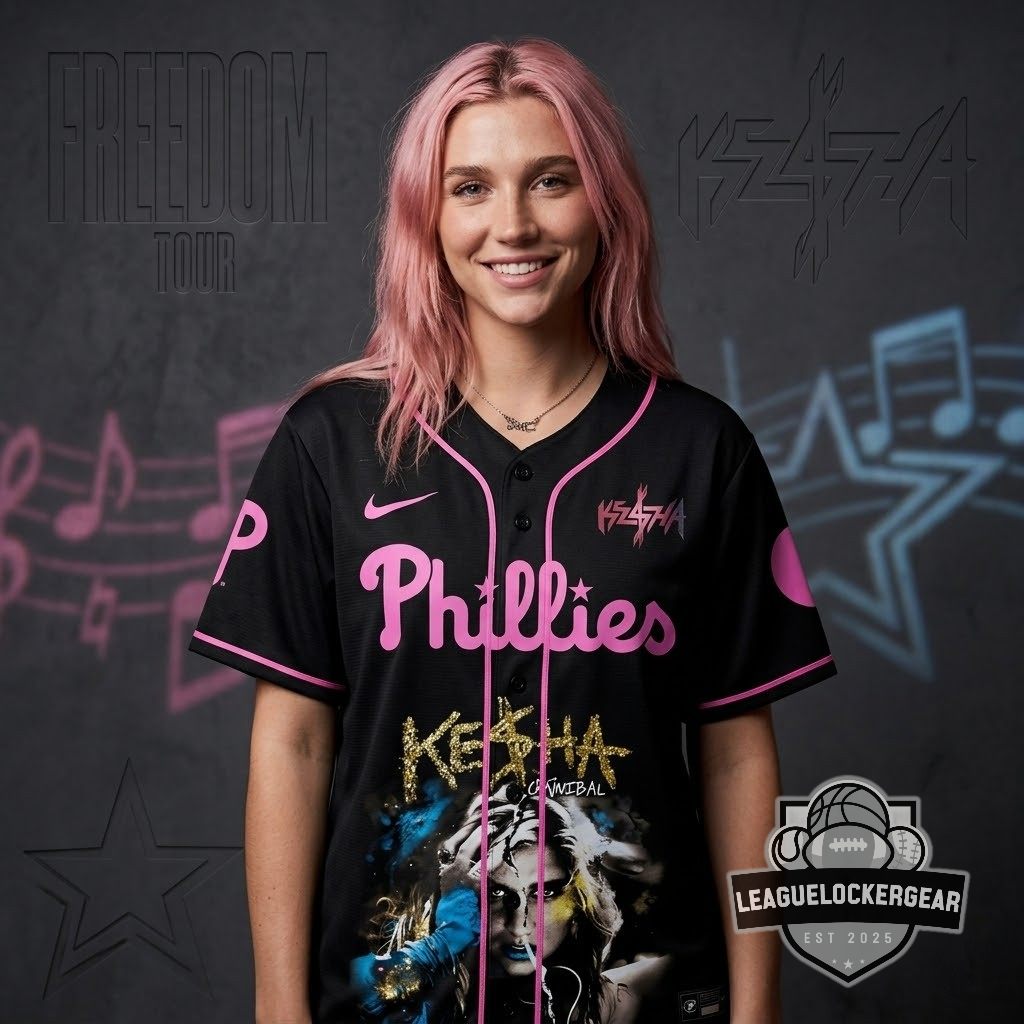 Phillies x Kesha The Freedom Tour 2026 Baseball Jersey - LeagueLockerGear