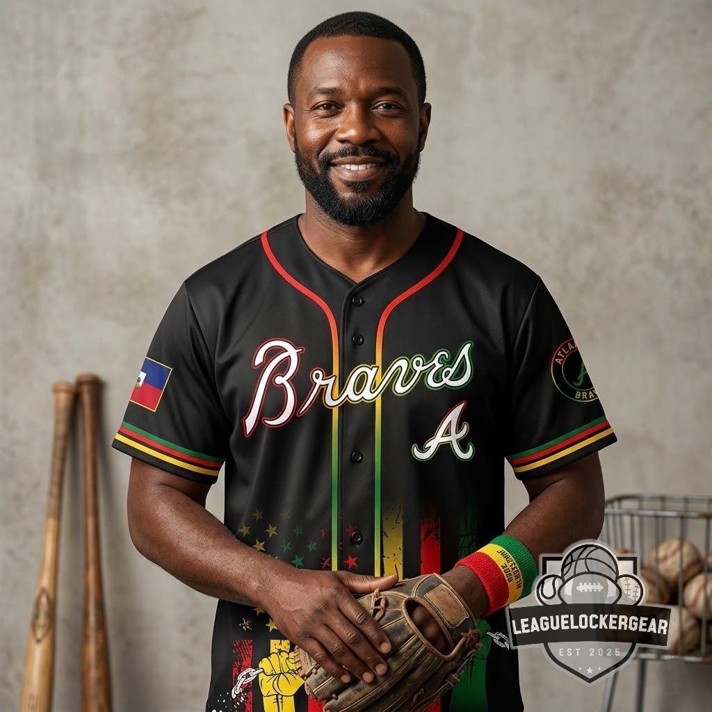 Atlanta Braves Juneteenth Freedom Day Baseball Jersey - LeagueLockerGear