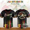 Atlanta Braves Juneteenth Freedom Day Baseball Jersey - LeagueLockerGear