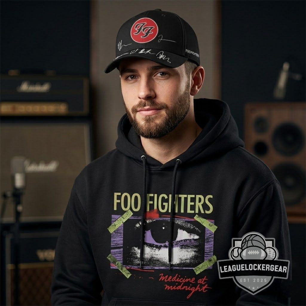 Foo Fighters Take Cover Tour 2026 Signatures Hoodie - LeagueLockerGear
