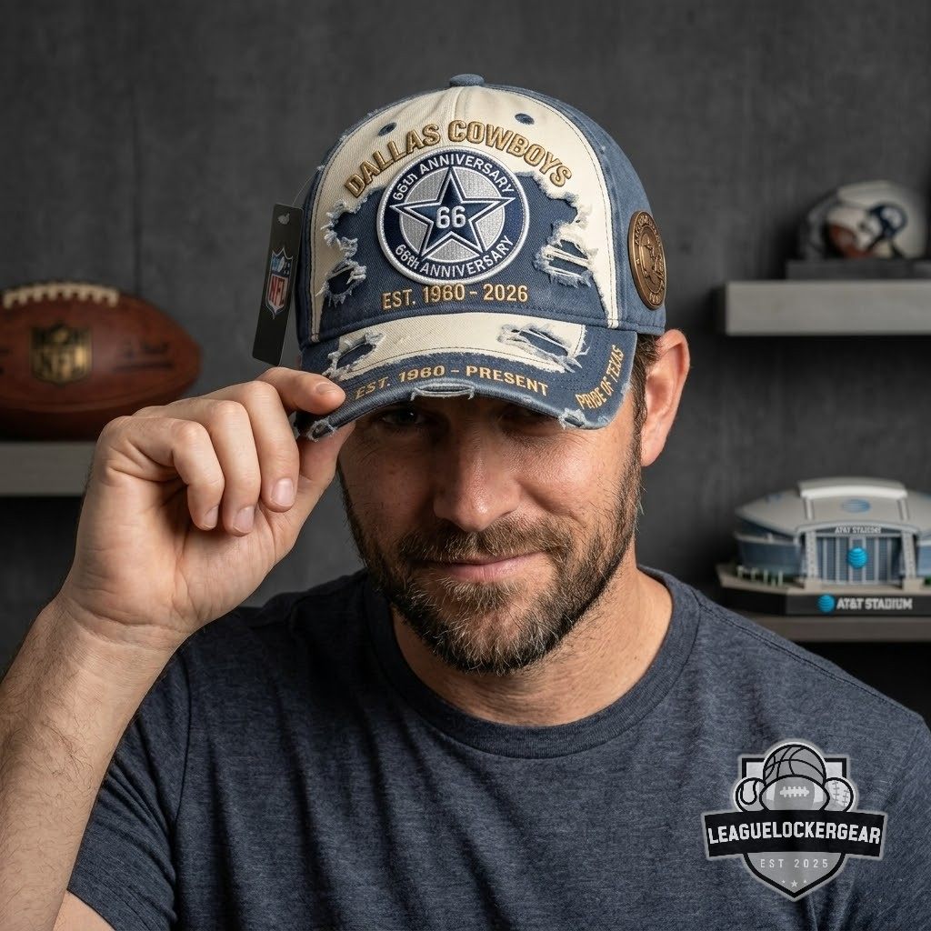 Dallas Cowboys 66th Anniversary 1960-2026 Cap Hat - LeagueLockerGear