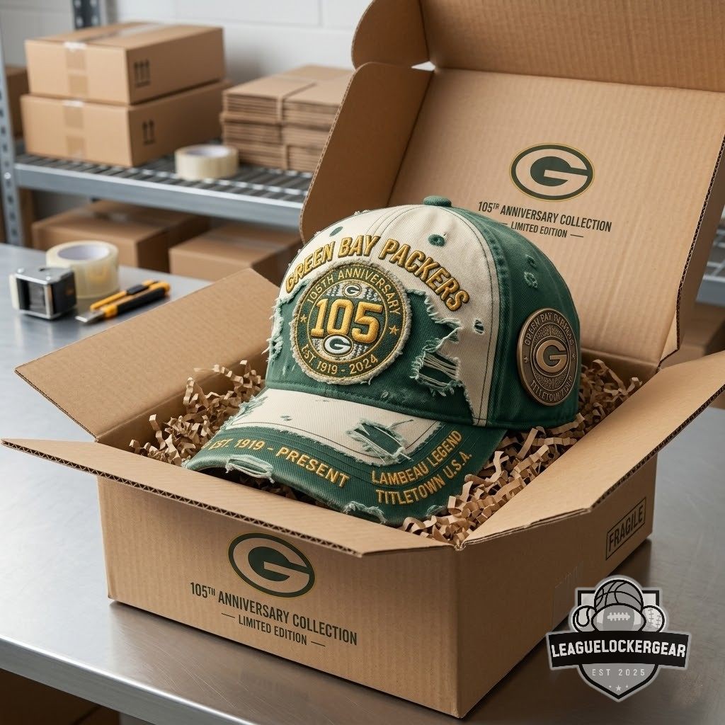 Green Bay Packers 105th Anniversary Cap - LeagueLockerGear