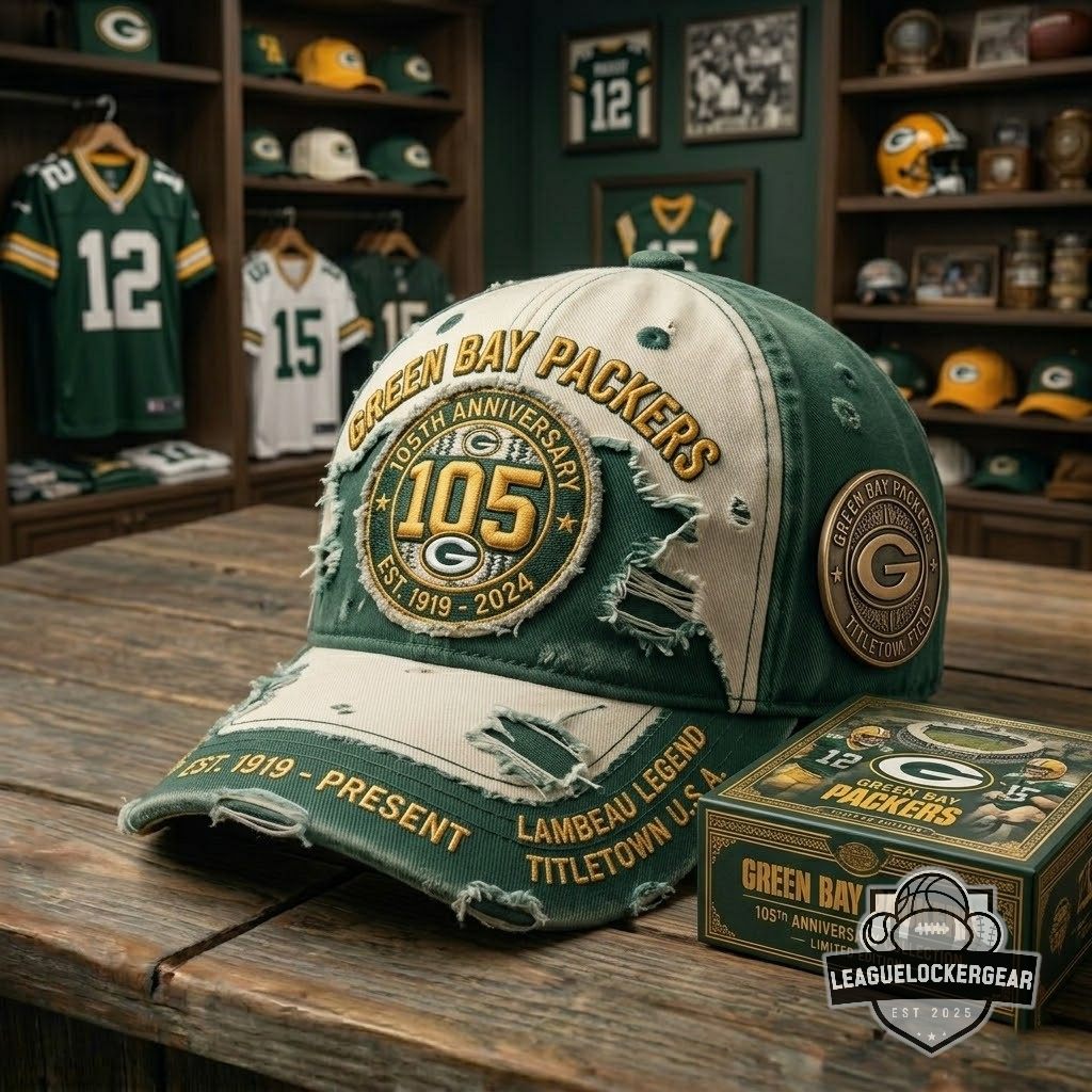 Green Bay Packers 105th Anniversary Cap - LeagueLockerGear