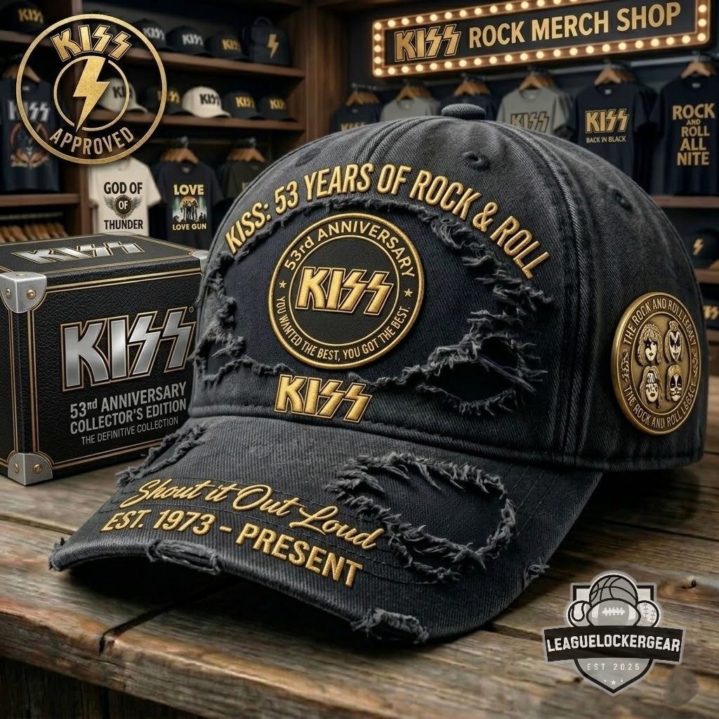 KISS 53rd Anniversary Distressed Hat - LeagueLockerGear