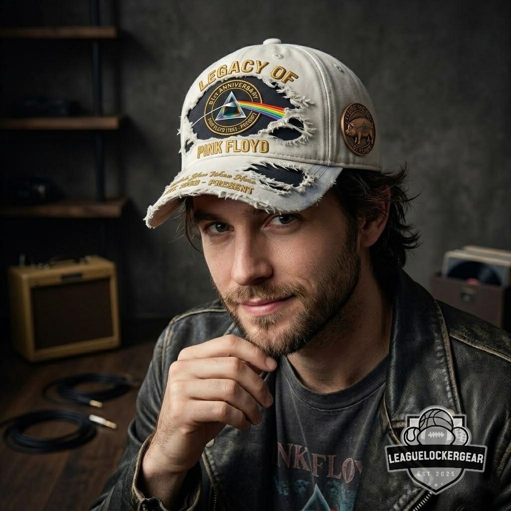Pink Floyd 61st Anniversary Distressed Cap - LeagueLockerGear