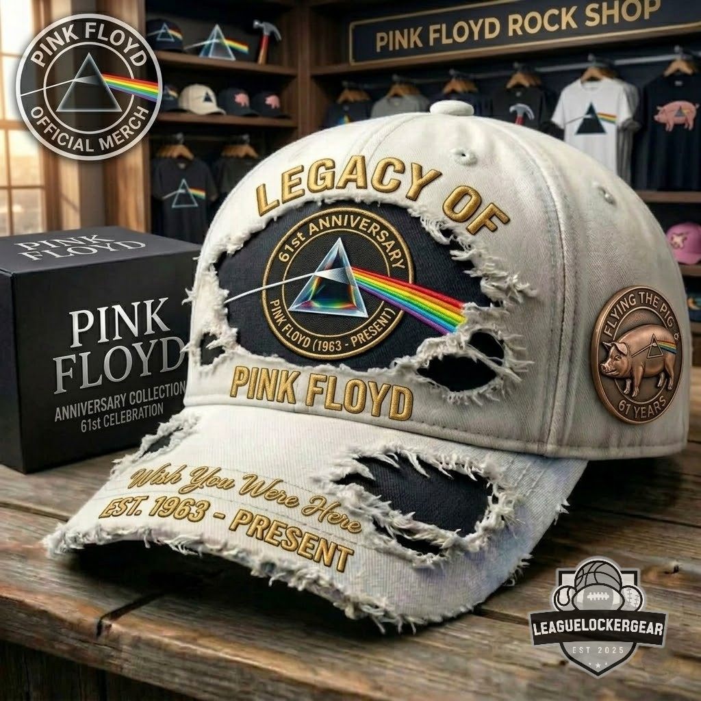 Pink Floyd 61st Anniversary Distressed Cap - LeagueLockerGear