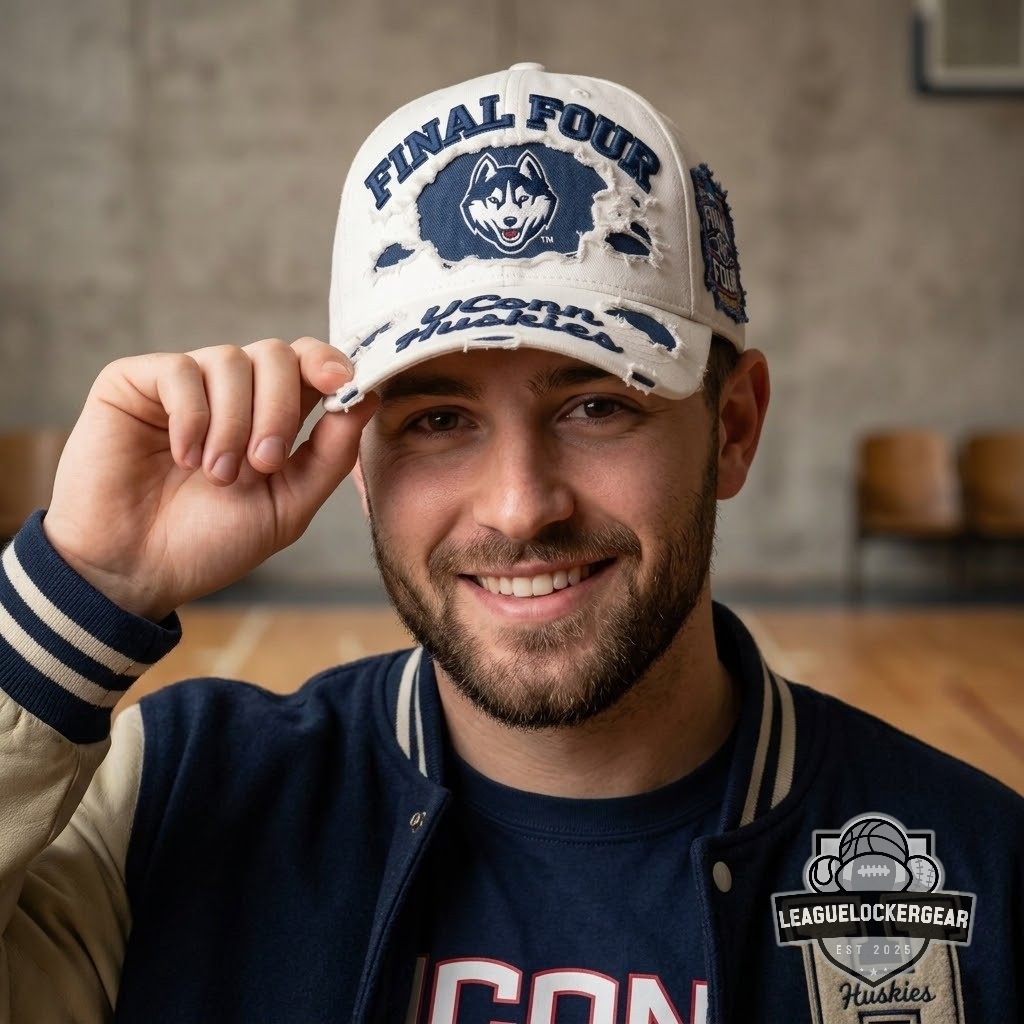 UConn Huskies NCAA Men's Final Four Distressed Hat - LeagueLockerGear