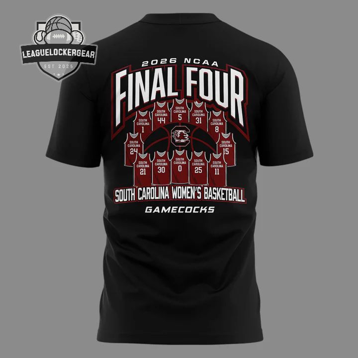 South Carolina Gamecocks 2026 NCAA Final Four Four It All T-Shirt - LeagueLockerGear