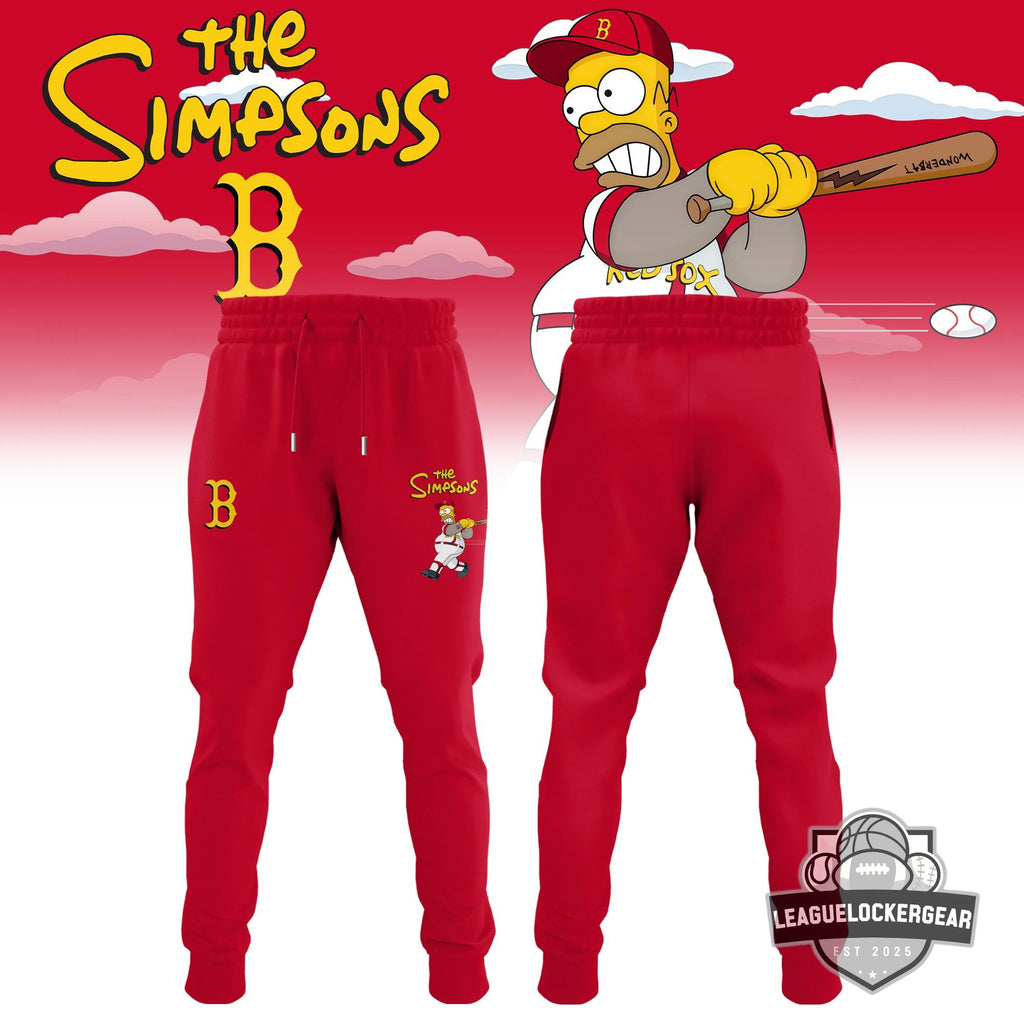 Boston Red Sox The Simpsons Homer Wonderbat Baseball Jersey - LeagueLockerGear