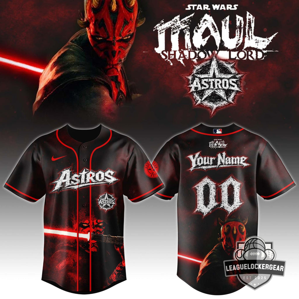 Houston Astros x Star Wars Maul Shadow Lord Baseball Jersey - LeagueLockerGear