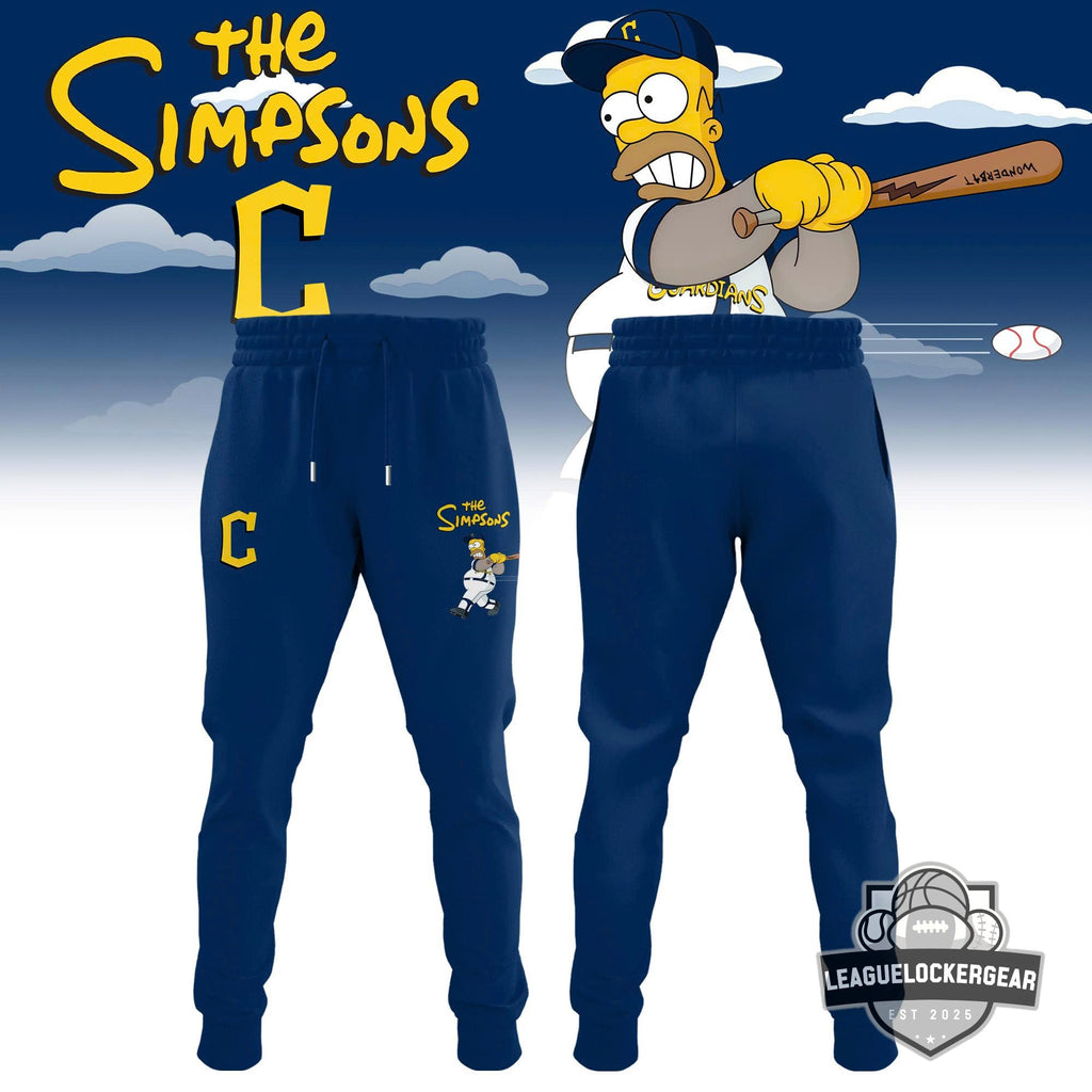 The Simpsons x Cleveland Guardians Baseball Jersey - LeagueLockerGear