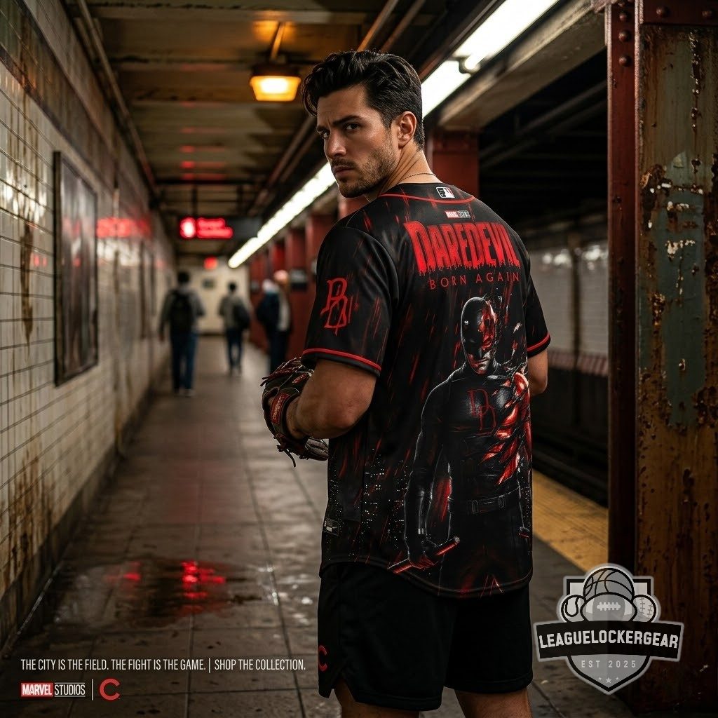 Daredevil Chicago Cubs Born Again Baseball Jersey - LeagueLockerGear