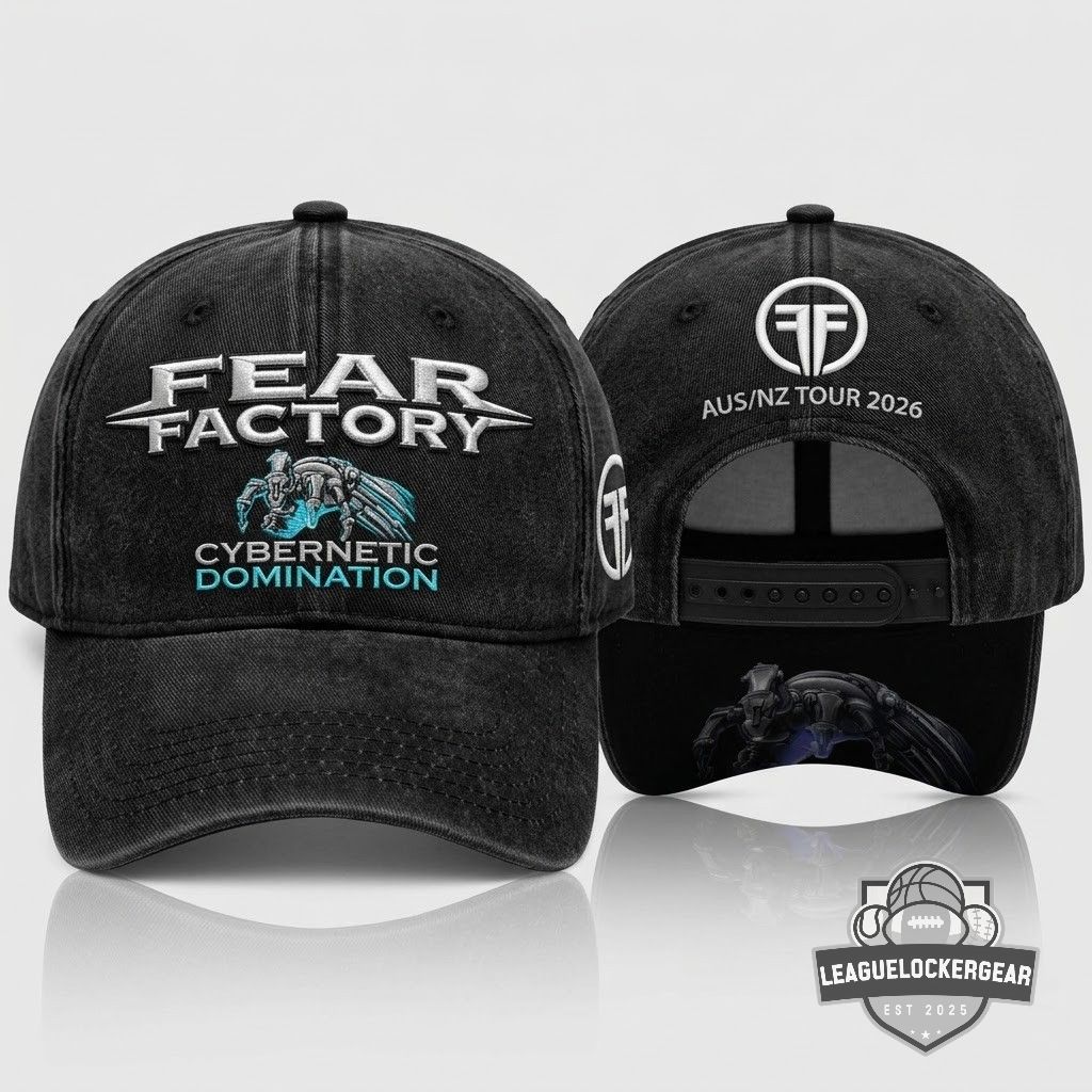 Fear Factory Cybernetic Domination 35 Years Of Fear AUS/NZ Tour 2026 T-Shirt - LeagueLockerGear