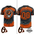 Baltimore Orioles x Grateful Dead Baseball Jersey - LeagueLockerGear