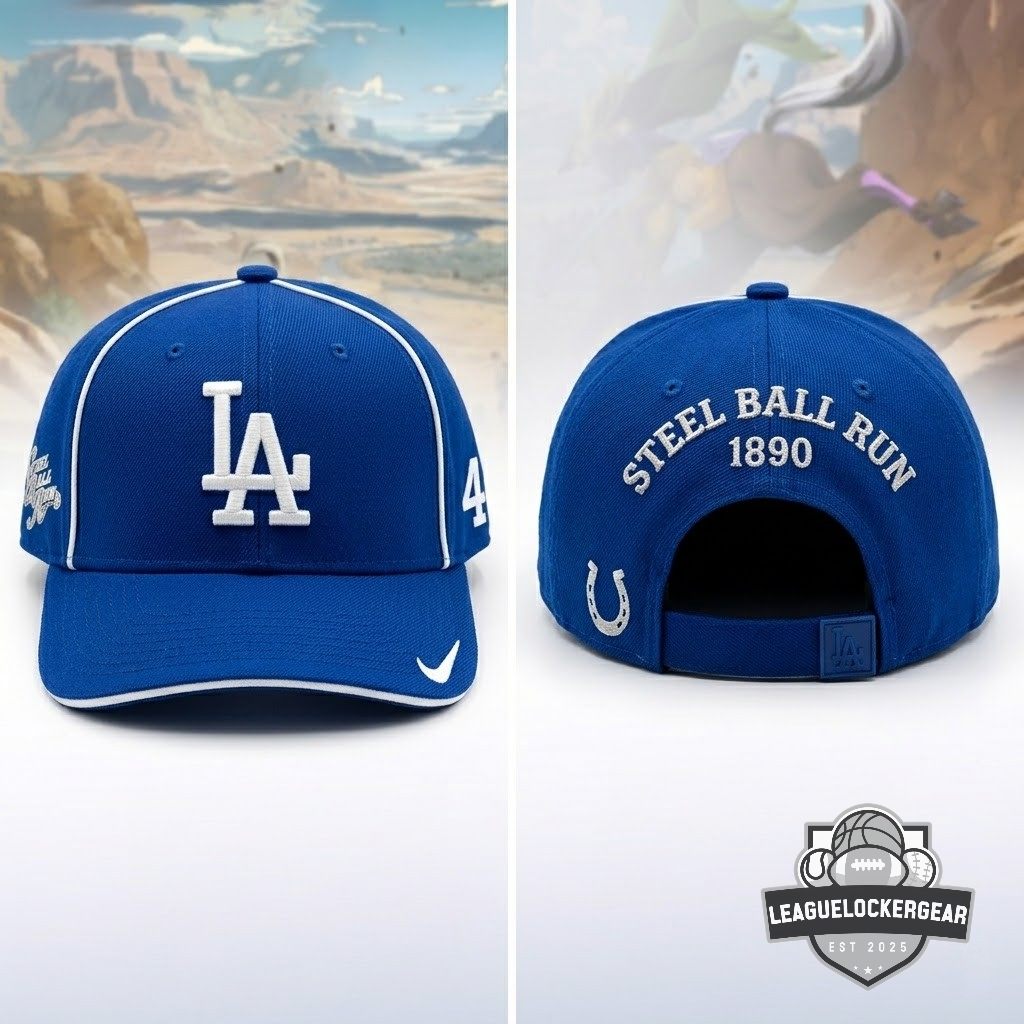 Los Angeles Dodgers Steel Ball Run Baseball Jersey - LeagueLockerGear