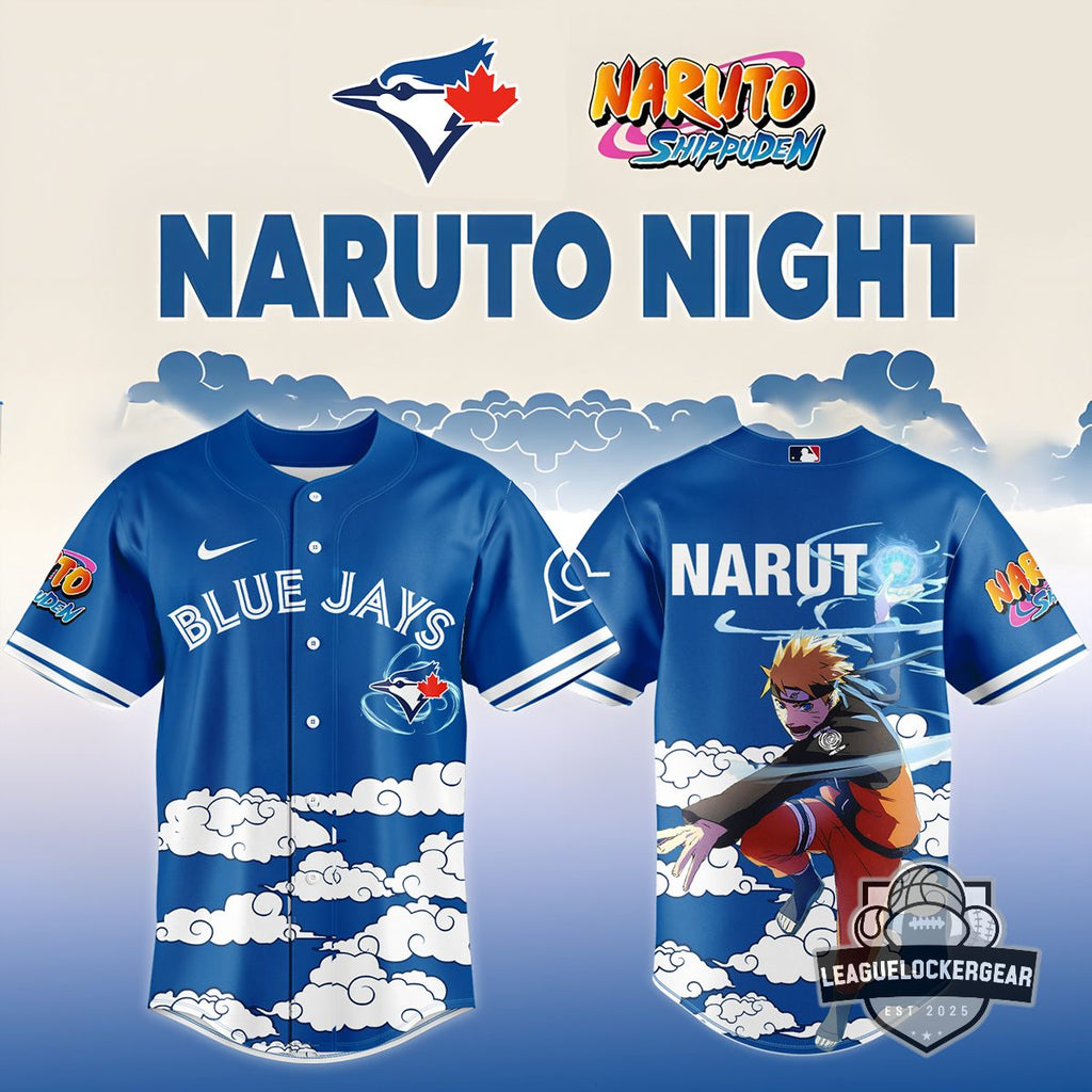 Toronto Blue Jays Naruto Night Baseball Jersey - LeagueLockerGear