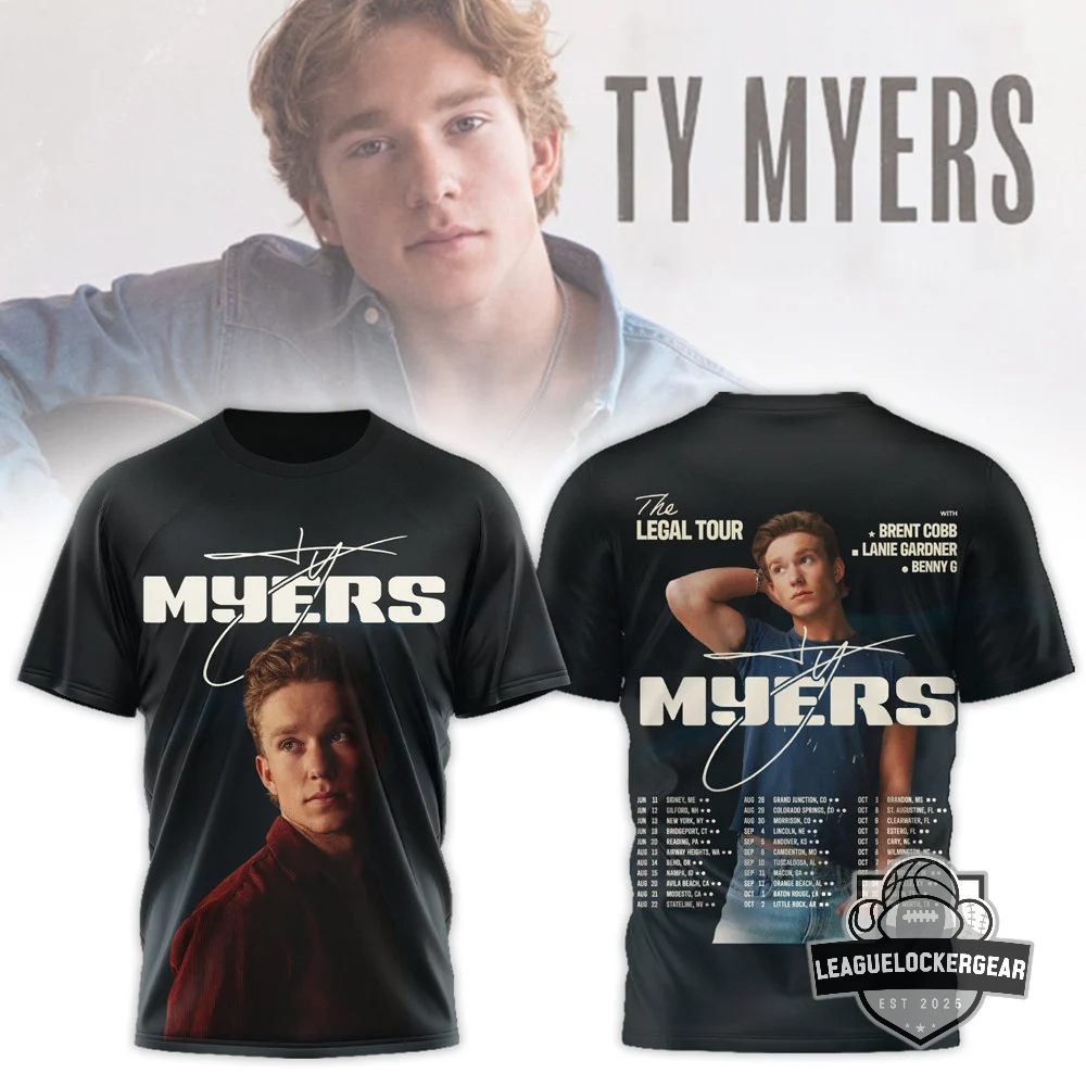 Ty Myers The Legal Tour 3D T-Shirt - LeagueLockerGear