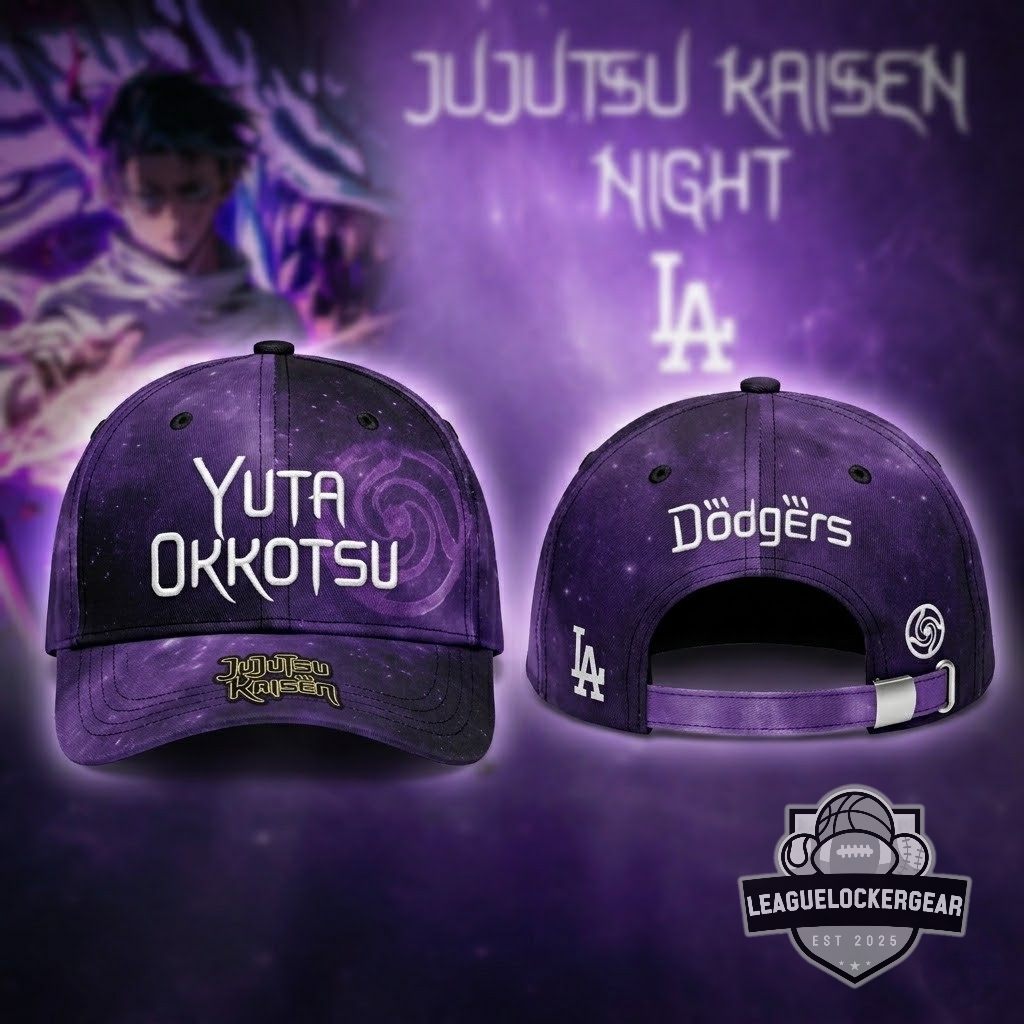Los Angeles Dodgers Jujutsu Kaisen Night Yuta Okkotsu Baseball Jersey - LeagueLockerGear