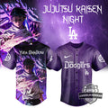 Los Angeles Dodgers Jujutsu Kaisen Night Yuta Okkotsu Baseball Jersey - LeagueLockerGear
