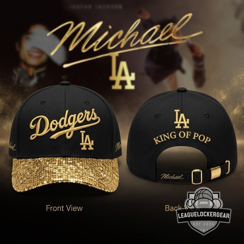 Michael Jackson King of Pop x Los Angeles Dodgers Baseball Jersey - LeagueLockerGear