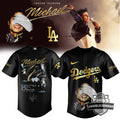 Michael Jackson King of Pop x Los Angeles Dodgers Baseball Jersey - LeagueLockerGear