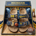 Michigan Wolverines NCAA Men's Basketball Champions Sandals - LeagueLockerGear