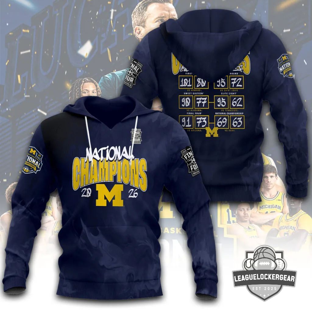 Michigan Wolverines 2026 National Champions 3D Hoodie - LeagueLockerGear
