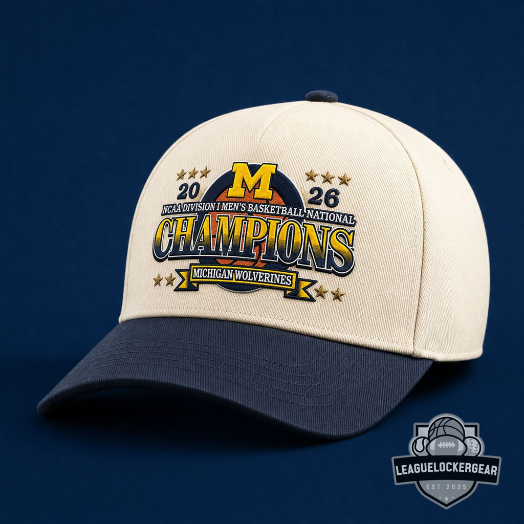 Michigan Wolverines 2026 NCAA Men's Basketball National Champions Hat - LeagueLockerGear