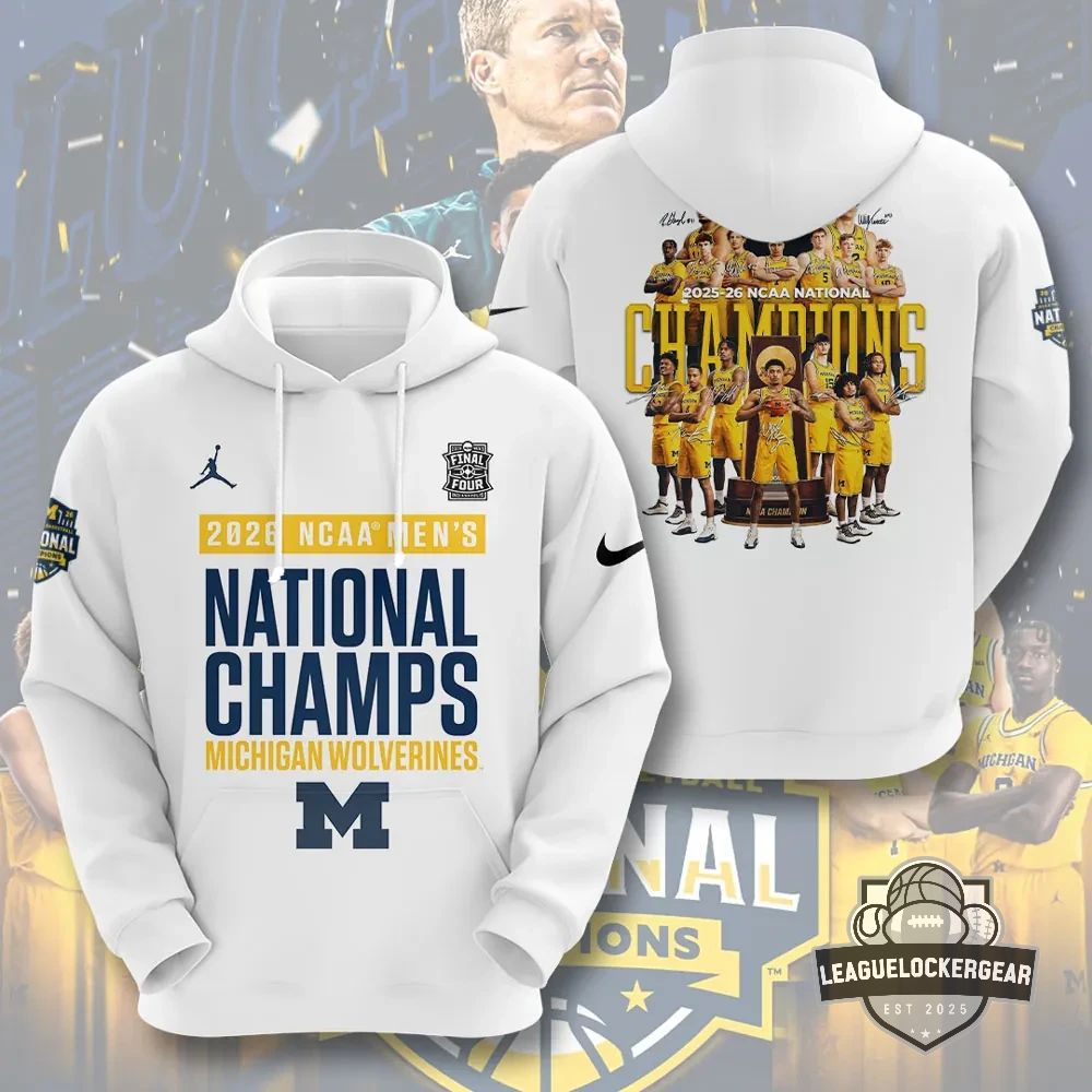 Michigan Wolverines 2026 NCAA Men's National Champs Hoodie - LeagueLockerGear