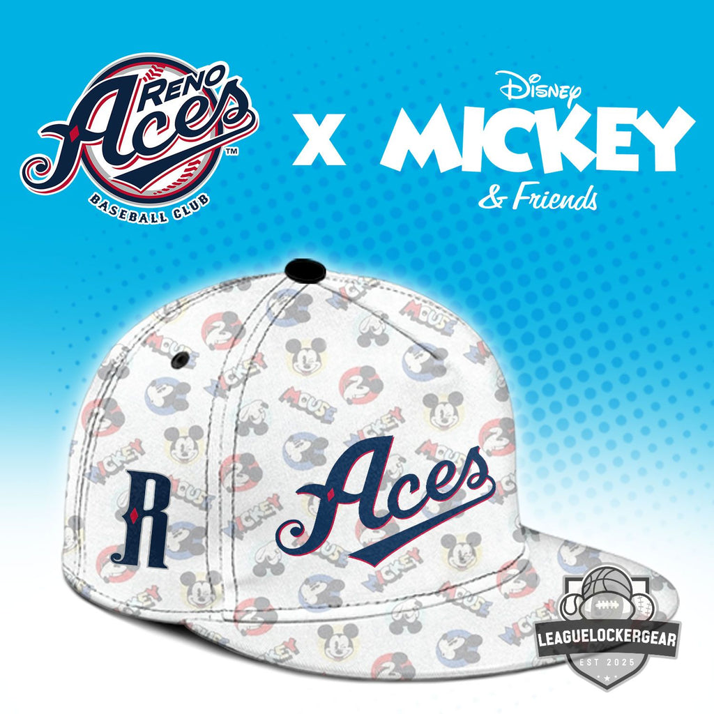 Reno Aces Disney Mickey & Friends Baseball Jersey - LeagueLockerGear
