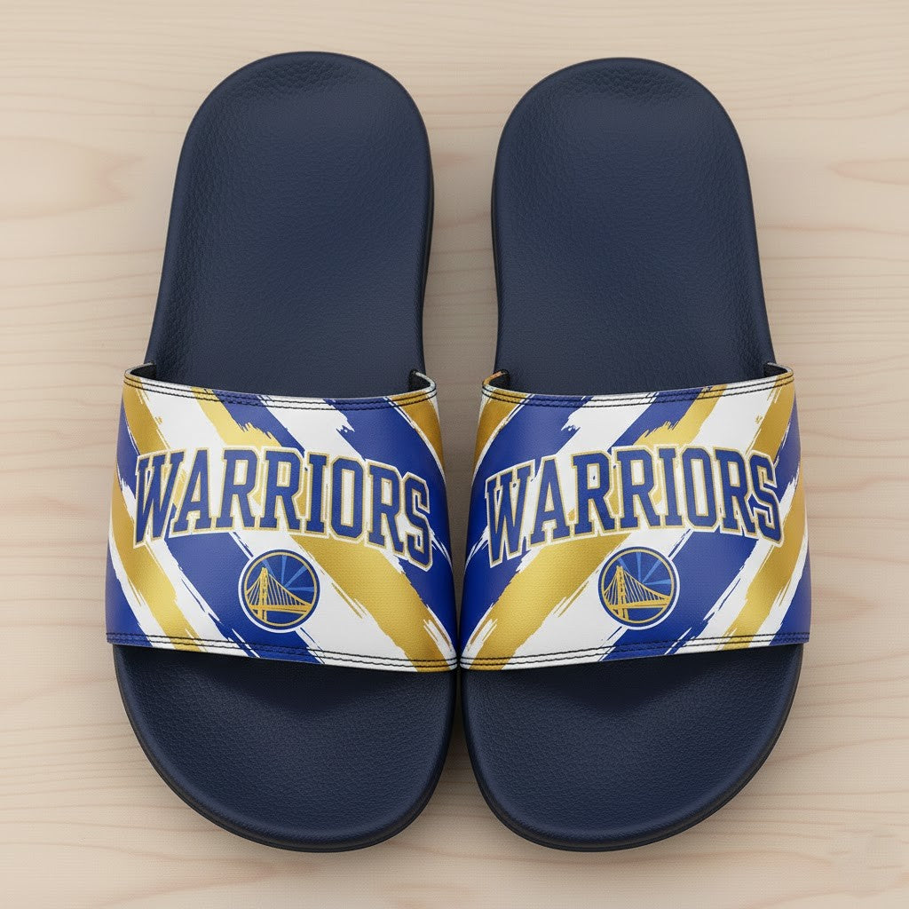 Golden State Warriors Slide Sandals – 2025 NBA Team Slippers for Basketball Fans - LeagueLockerGear