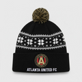 Atlanta United FC Knit Beanie Hat – The Five Stripes MLS Pom-Pom Winter Gear - LeagueLockerGear