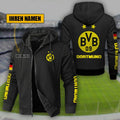 Personalized Borussia Dortmund Full-Zip Hoodie - Your Name on the Yellow Wall! - LeagueLockerGear