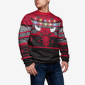 Chicago Bulls Christmas Ugly Sweater - Light-Up Stadium Edition - LeagueLockerGear